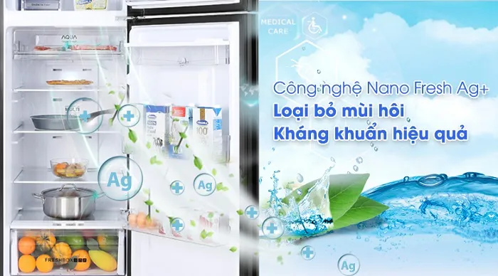 Tủ Lạnh Aqua 374 Lít Inveter AQR-T389FA(GP)